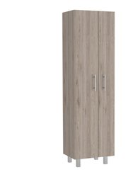 Norway Broom Closet Pantry, Five Shelves, Double Door Cabinet, Four Legs