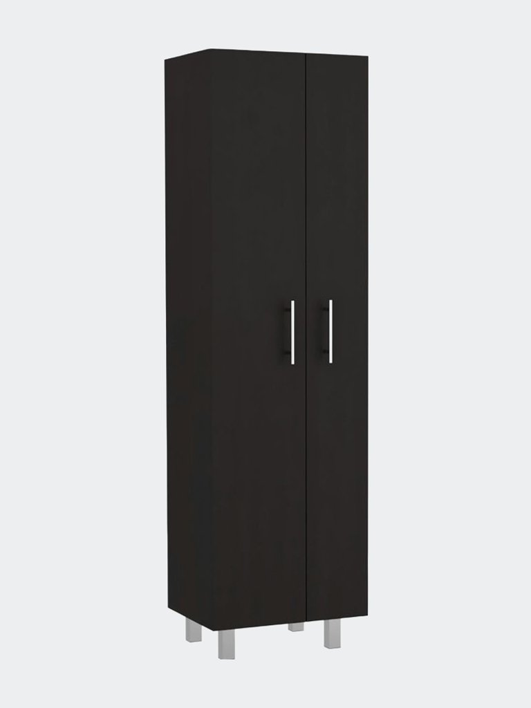 Norway Broom Closet Pantry, Five Shelves, Double Door Cabinet