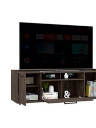 Novel TV Stand For TV'S up 60", Double Door Cabinet, One Flexible Cabinet