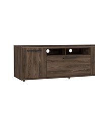 Novel TV Stand For TV'S up 60", Double Door Cabinet, One Flexible Cabinet