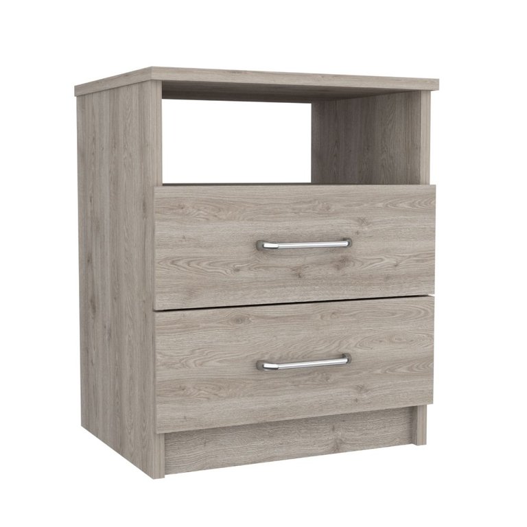 Oklahoma Nightstand, Two Drawers, One Shelf