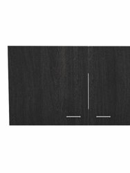 Oklahoma Wall Cabinet, Two Doors - Carbon Espresso