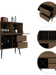 Orchid Bar, Two Drawers, Four Double Liquor Spaces, One Cabinet