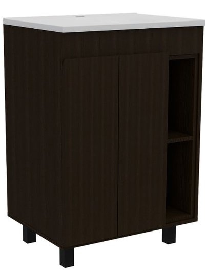 FM Furniture Palmer 24" Free Standing Vanity Cabinet, Two Small Shelves product