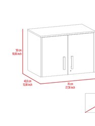 Penny Storage Wall Cabinet, Double Door, Three Internal Shelves