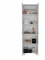 Pensacola Double Door Pantry Cabinet, Five Interior Shelves
