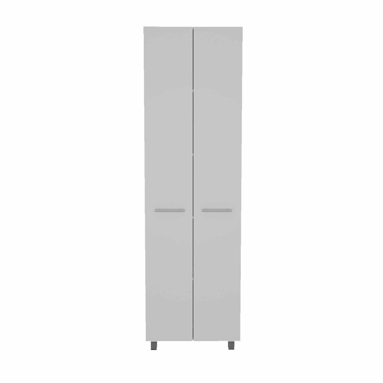 Pensacola Double Door Pantry Cabinet, Five Interior Shelves