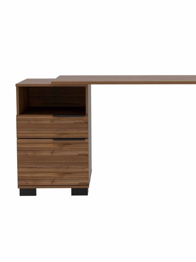 FM Furniture Petra Writing Desk, One Shelf, One Cabinet, One Drawer product