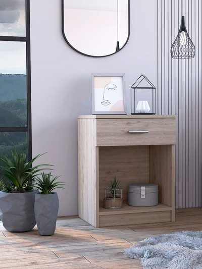 FM Furniture Pictor Nightstand, One Drawer, Lower Shelf, Superior Top product