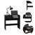 Plano Two Piece  Home office Set, One  Drawer, Four Shelves By Separated