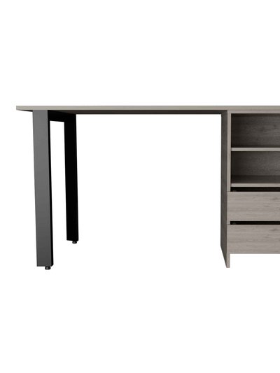 FM Furniture Pragma 120 Writing Desk, Two Drawers, Two Shelves product