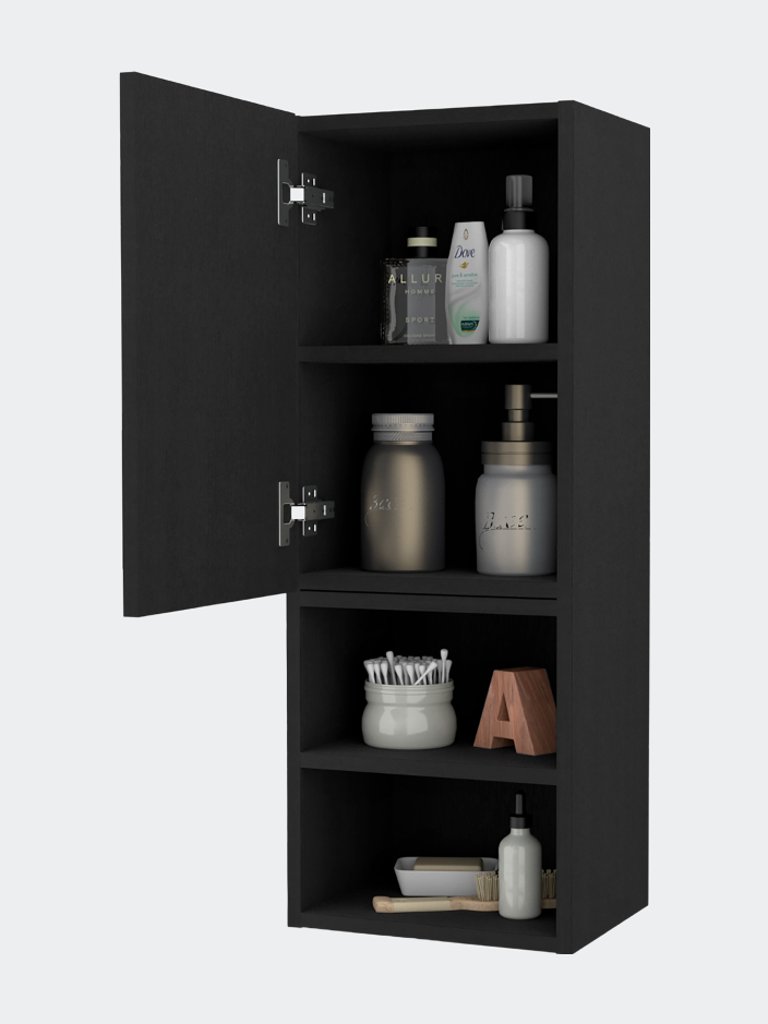 Praia Medicine Cabinet, Four Shelves  Single Door Cabinet, Metal Handle