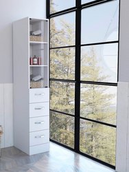 Preston Linen Cabinet, Three Interior Shelves, Three Drawers