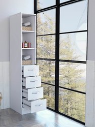 Preston Linen Cabinet, Three Interior Shelves, Three Drawers