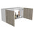 Rocco Wall Cabinet, Interior Shelf, Double Door Cabinet