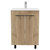 Selma 24" Freestanding Vanity Cabinet With Division - Light Oak
