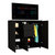 Sicilia Double Door Cabinet Dresser - Black