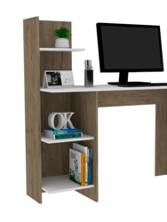 Tecoa Writing Desk, Four Shelves