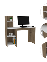 Tecoa Writing Desk, Four Shelves