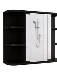 Valdez Medicine Cabinet With Six Shelves And Mirror Cabinet