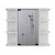 Valdez Medicine Cabinet With Six Shelves, Mirror Cabinet