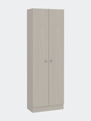 Virginia Double Door Storage Cabinet, Five Shelves