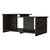 Waycross Coffee Table, One Large Shelf, Two Table Tops - Black Wengue