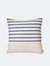 Assilah Pillow Cover - Dark blue on cream white