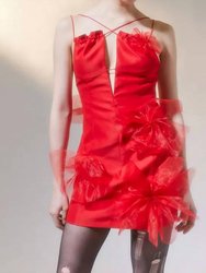 Alberta Mini Dress In Red - Red