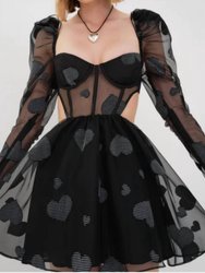 Alexandra Long Sleeve Dress - Black