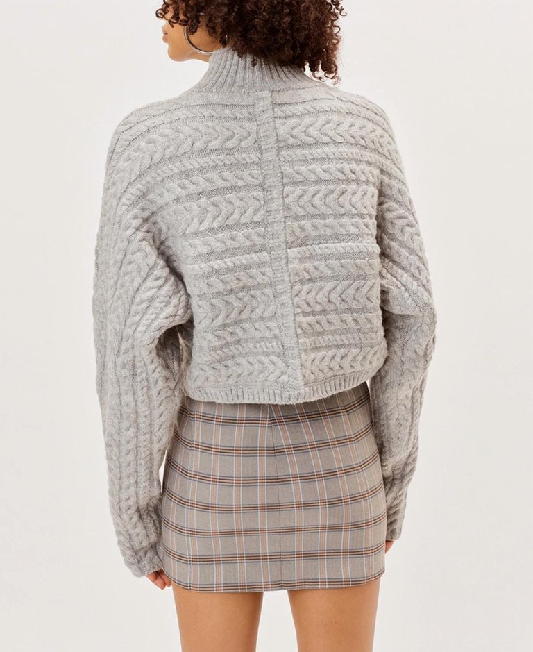 Amelia Cross Front Turtleneck Sweater