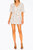Connie Daisy Seersucker Mini Dress - Ivory
