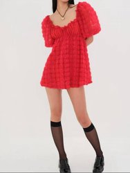 Hannah Mini Dress - Red Floral