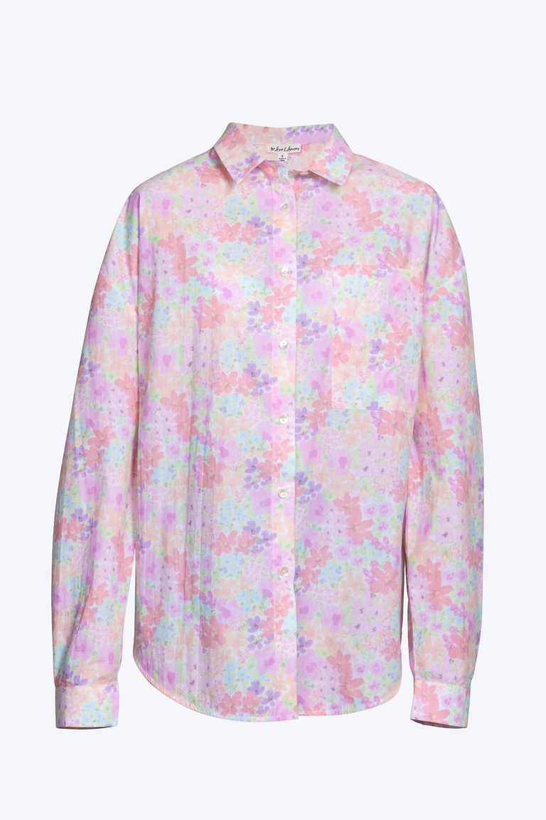 Kennedy Floral-Print Cotton-Poplin Shirt - Light Pink Floral