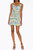 Miranda Belted Matte Satin Mini Dress - Blue