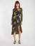 Ross Drawstring Midi Dress - October Floral