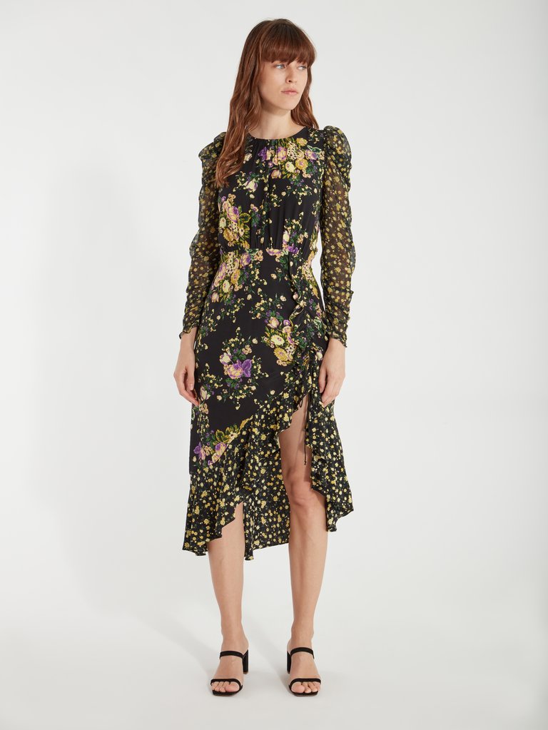 Ross Drawstring Midi Dress