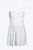 Sierra Lace-Up Open-Back Poplin Mini Dress - White