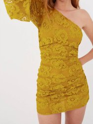 Tiana Mini Dress In Yellow - Yellow