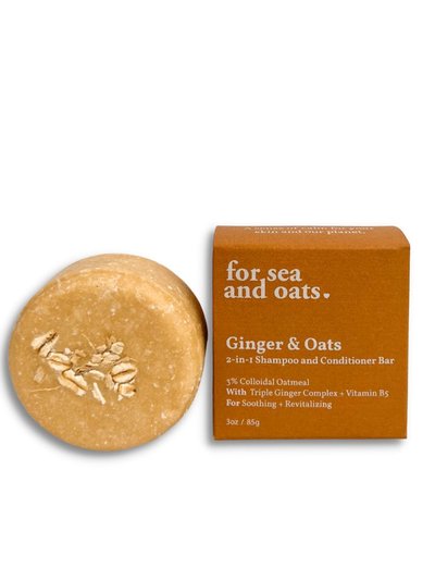 For Sea and Oats Ginger & Oats 2-In-1 Shampoo Conditioner Bar product