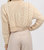 Cableknit Turtleneck Crop Sweater In Neutral