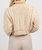 Cableknit Turtleneck Crop Sweater In Neutral