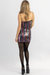 Celeste Checked Sequin Skirt Set In Multi