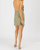 Chain Strap Open Back Mini Dress In Olive