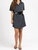 Collared Shirt Dress In Washed Black