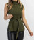 East End Belted Sweater Tank In Olive