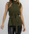 East End Belted Sweater Tank In Olive