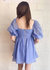 Enchanted Puff Sleeve Dress In Blue