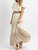 European Summer Puff Sleeve Maxi Set In Beige