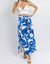 Extra-Tropic Wrap Midi Skirt In Blue